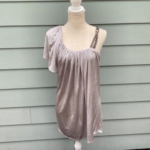 Sky brand flutter sleeve Chain strap cocktail club dress